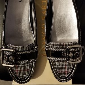Franco Sarto L-Kody Black Patent Leather Flats